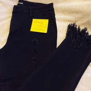 C'est Toi distressed jeans